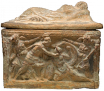 Cinerary urn with lid