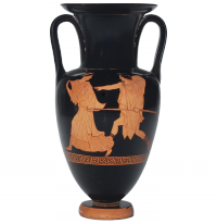 Amphora with man pursuing woman