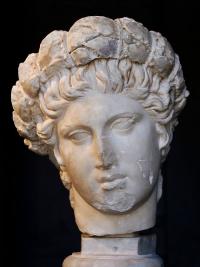 Head of Apollo with laurel crown