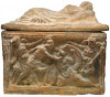 Cinerary urn with lid